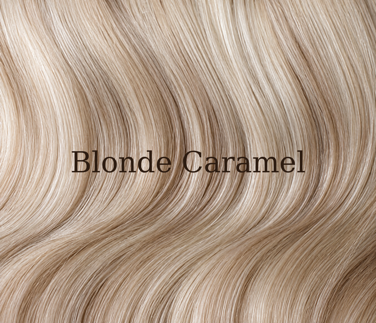 Kleurstaal Blonde Caramel van Lezwina Hair