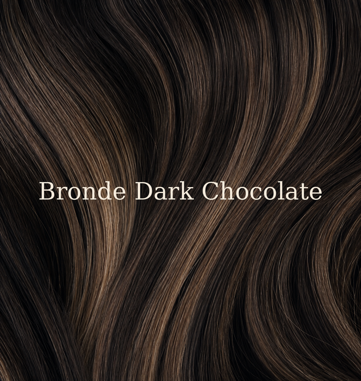 Kleurstaal Bronde Dark Chocolate van Lezwina Hair