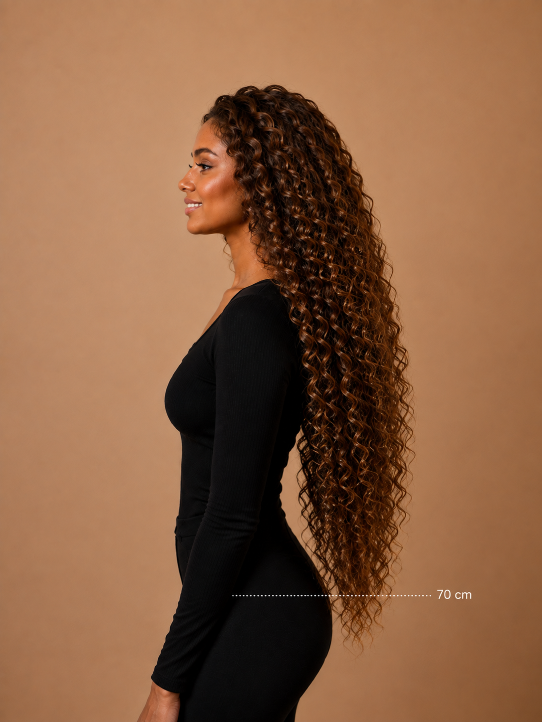 Clip-in extensions 28 inch loose curly van Lezwina Hair