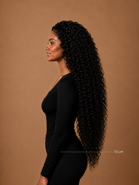 Weft extensions 28 inch loose curly van Lezwina Hair
