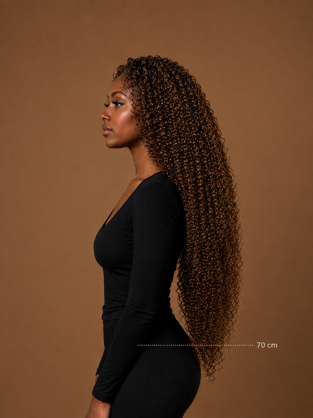 Clip-in extensions 28 inch curly van Lezwina Hair