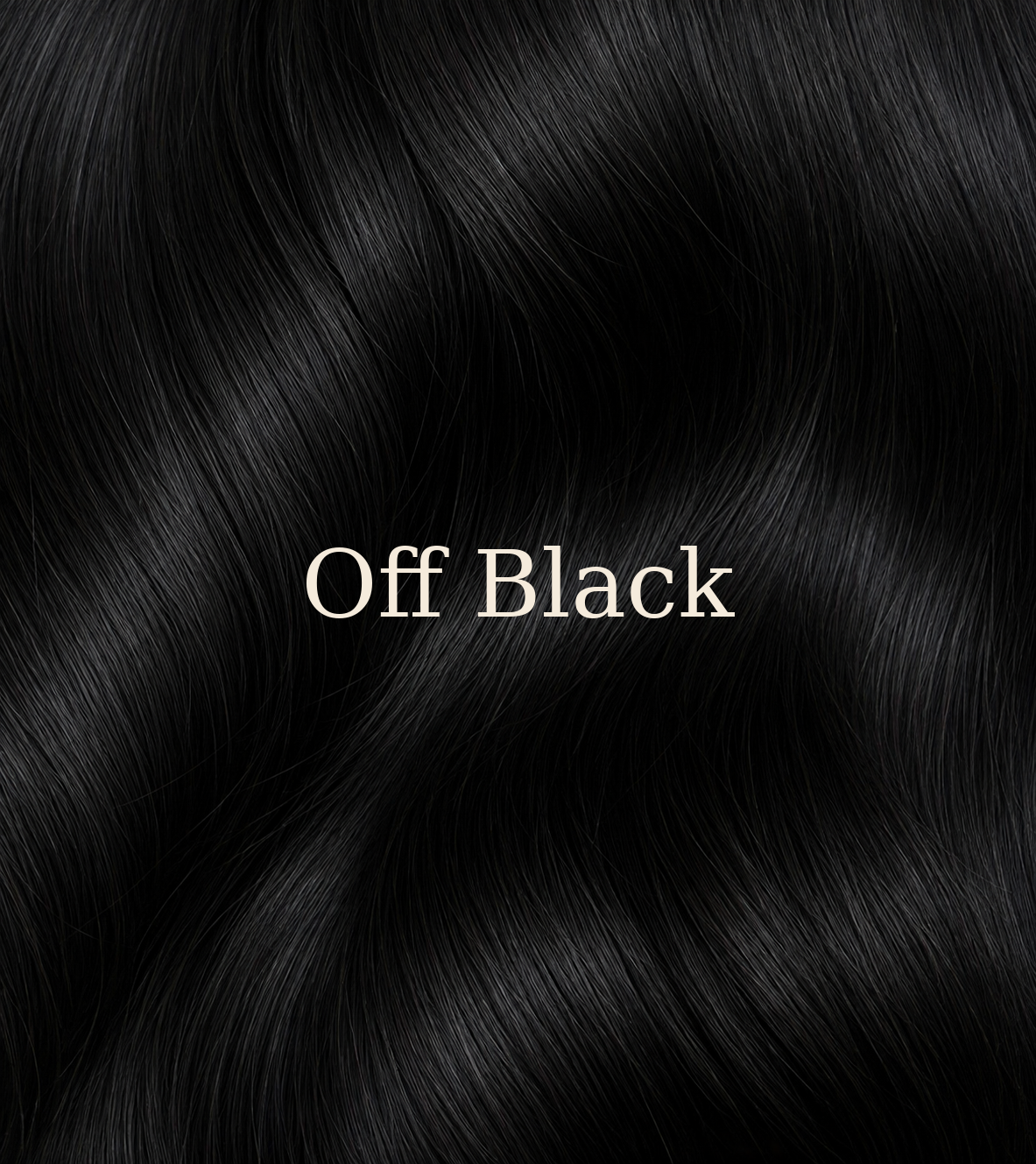 Kleurstaal Off Black van Lezwina Hair