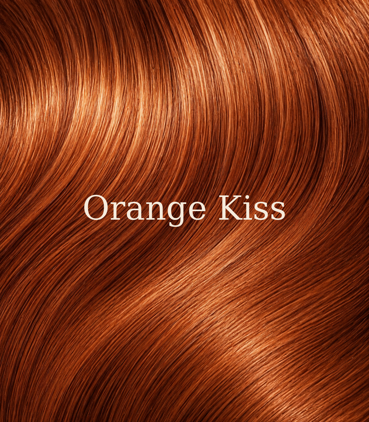 Kleurstaal Orange Kiss van Lezwina Hair