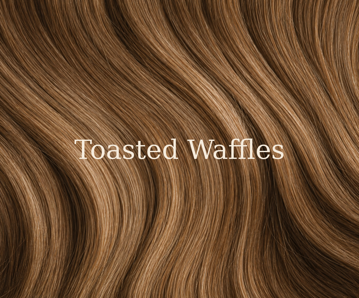 Kleurstaal Toasted Waffles van Lezwina Hair
