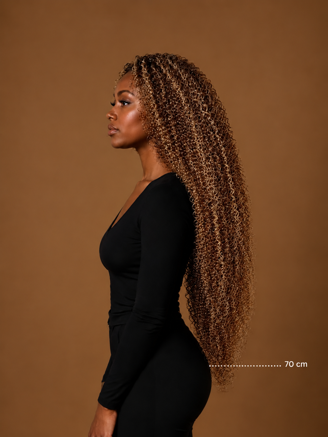Weft extensions 28 inch curly – 100 gram